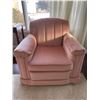 Image 1 : Vintage Dusty Rose Chair With Hardwood Frame 34Lx36Dx30H