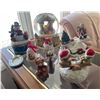 Image 1 : Assorted Ceramic Christmas Decor - 4 Music Boxes & More