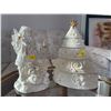 Image 1 : Set Of Two White Ceramic Music Boxes - Santa Claus 10Hx6W & Christmas Tree 10Hx8W