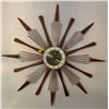 Image 1 : Mid-Century Modern Teak Snider Wall Clock