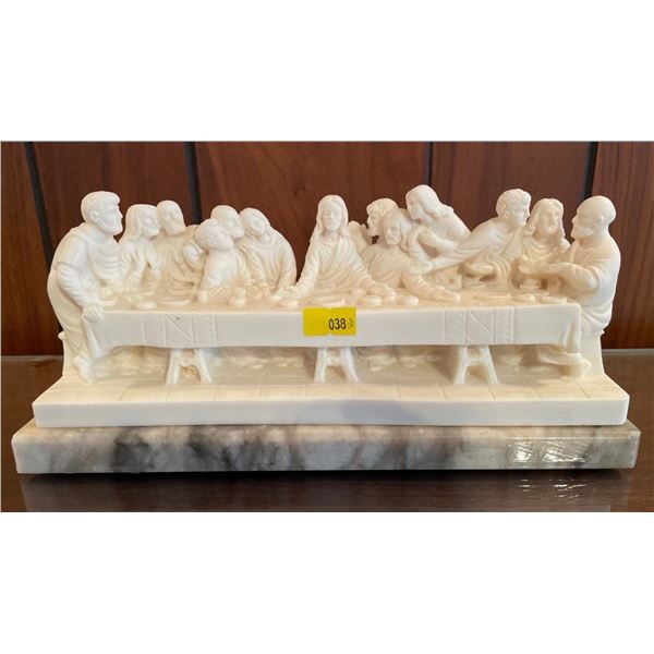 The Last Supper - Genuine Alabaster Hand Carved Made In Italy