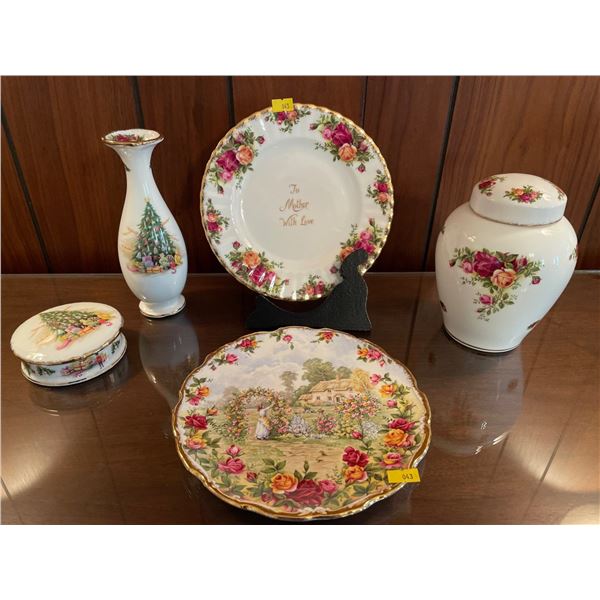 Assorted Collection Of Royal Albert Old Country Rose & Christmas Magic