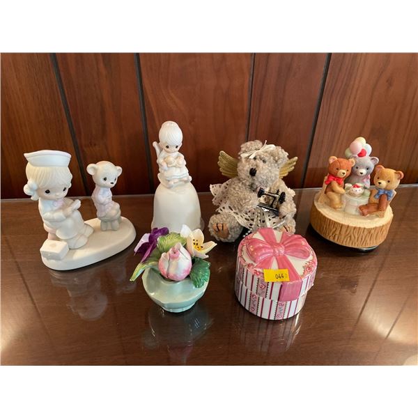 Assorted Home Decor - Porcelain & Ceramic Figurines, Music Boxes & More