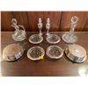 Image 1 : Assorted Collection Of Crystal & Silver Plated Home Decor - Coasters, Ashtrays, Decanters, & More