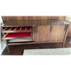 Image 2 : Deilcraft Mid Century Modern Teak Hutch With Glass Top 60Lx17Dx30H