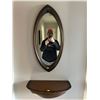 Image 1 : Front Entrance Mirror And Shelf - Made Of Hardwood