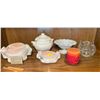 Image 1 : Assorted Lot Of Decorative Homeware - Includes Pinch Pot, Tureen With Ladle, Milk Glass, & More