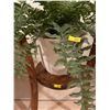 Image 2 : Artificial Fern In Container On Three Legged Wooden Art Deco Plant Stand