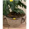 Image 2 : Artificial Monstera Tree In Ceramic Decorative Container 37Hx19W