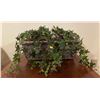 Image 1 : Artificial English Ivy Plant In Ceramic Metallic Decorative Container 27Lx13H