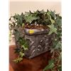 Image 2 : Artificial English Ivy Plant In Ceramic Metallic Decorative Container 27Lx13H