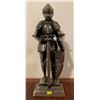 Image 1 : Mid Evil Warrior Metal Statue 17Hx8.5W