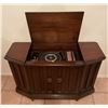 Image 1 : Delicraft/Garrard Vintage Record Player w/ 4 Speeds Solid Hardwood Cabinet Lift Top 46L x 18D x 29H