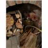 Image 2 : Brass and Metal Fireplace Accessories inc, Multiple Log Holders, Ash Bucket, Wood, and More