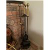 Image 3 : Brass and Metal Fireplace Accessories inc, Multiple Log Holders, Ash Bucket, Wood, and More