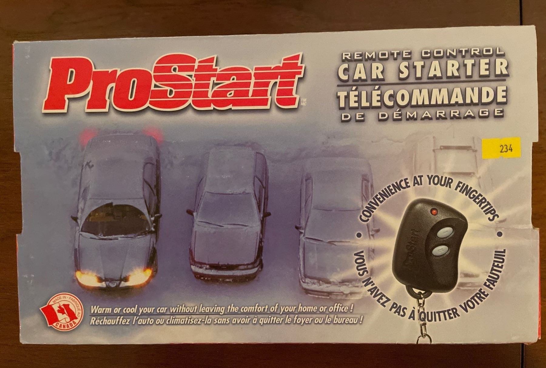 Prostart Remote Battery Prostart Remote Control Car Starter Model # CT-3100 - Beck Auctions Inc.