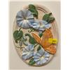 Image 4 : Set Of Decorative Ceramic Floral Wall Hangings 12.5Lx8H