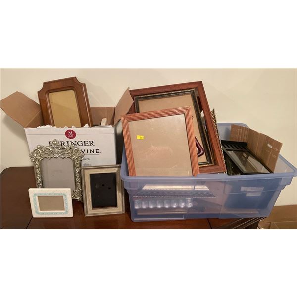 Assorted Lot Of Picture Frames - Multiple Sizes, Assorted, Wood, Metallic, Etc. & More