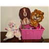 Image 1 : Assorted Lot Of Childrens Toys - Kids Kitchenware, Baseball Glove, Pillows & More