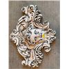Image 1 : Decorative Outdoor Wall Mount Angel Cement Painted White Cherub 17Lx13H