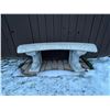 Image 1 : Decorative Outdoor Cement Bench With Koi Featured Legs - Bench Only  51Lx18Dx18H