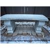 Image 1 : Outdoor Cement Decorative Garden Bench 39Lx15Dx16H - Bricks Not Included