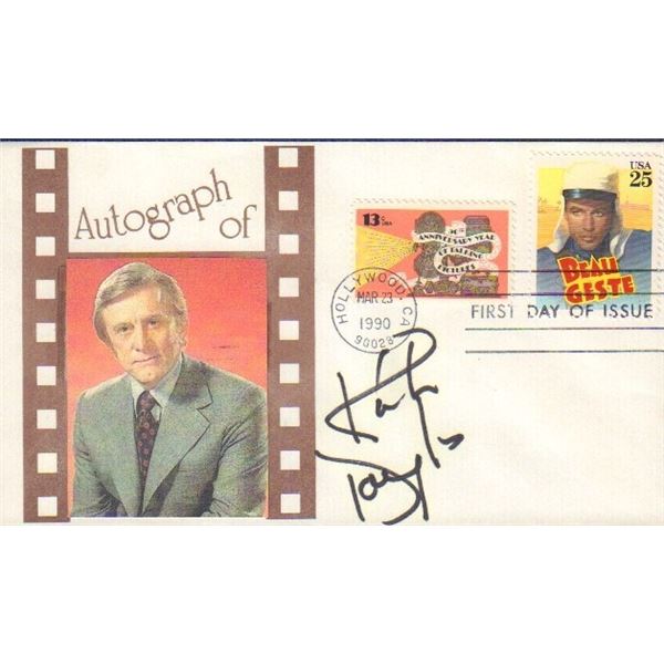 Kirk Douglas signed original FDC