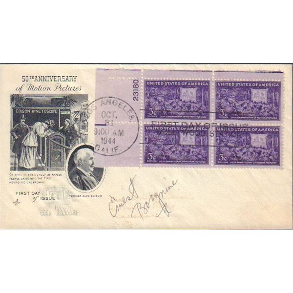 Ernest Borgnine signed vintage FDC