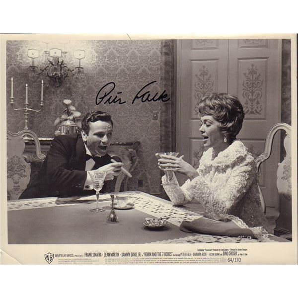 Peter Falk signed vintage still
