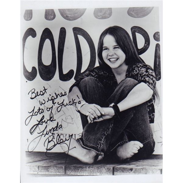 Linda Blair signed early photo
