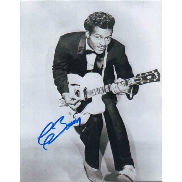 Chuck Berry signed photo