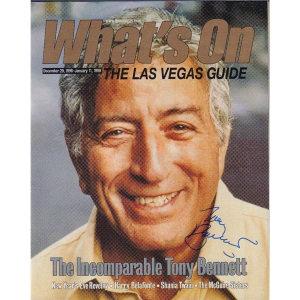 Tony Bennett signed magazine