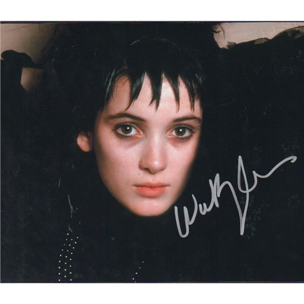 Winona Ryder signed photo