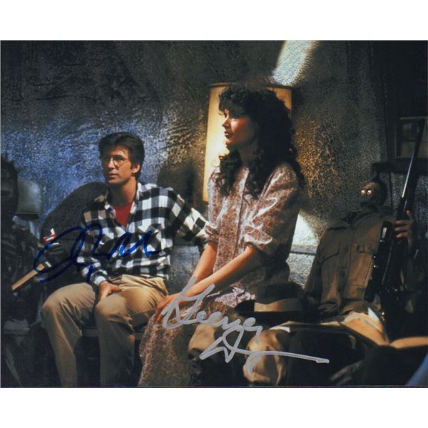 Geena Davis and Alec Baldwin signed photo