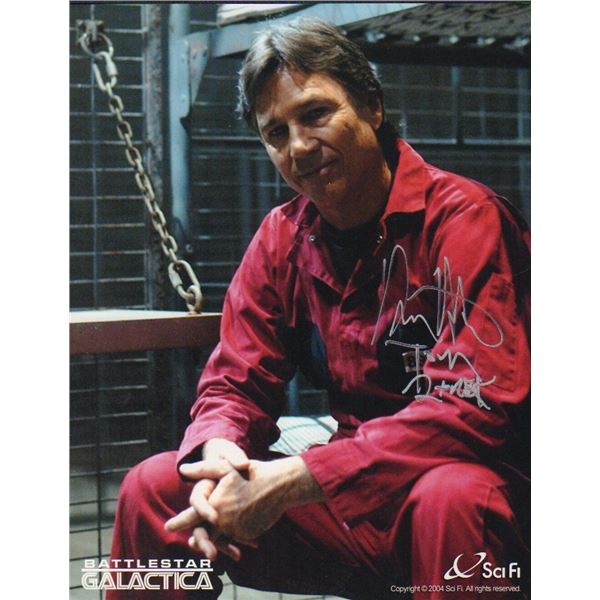 Richard Hatch signed photo Battlestar Galactica