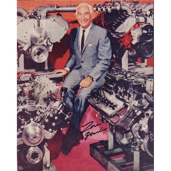 Zora Duntov signed photo rare