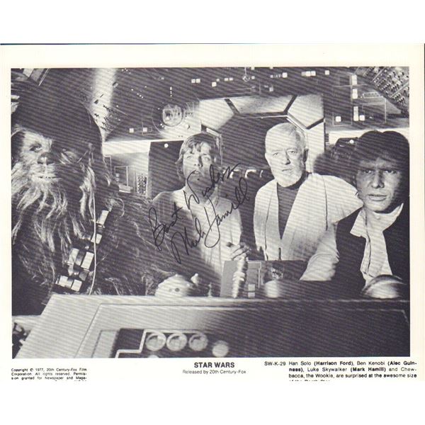 Mark Hamill signed still Star Wars