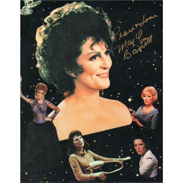 Majel Barrett signed photo Star Trek