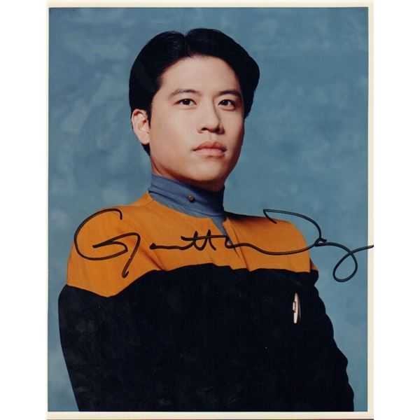 Garret Wang signed Star Trek photo