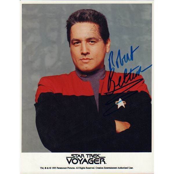 Robert Beltran signed photo Star Trek