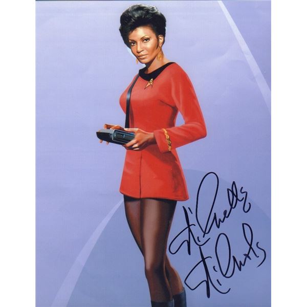 Nichelle Nichols signed photo Star Trek