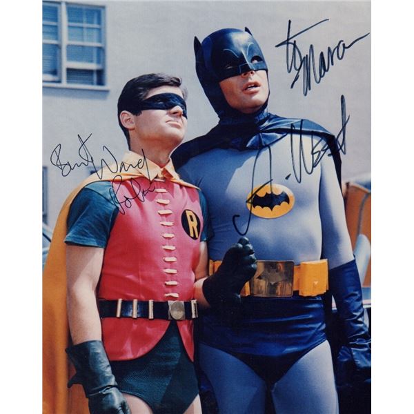 Adam West/Burt Ward signed photo Batman & Robin