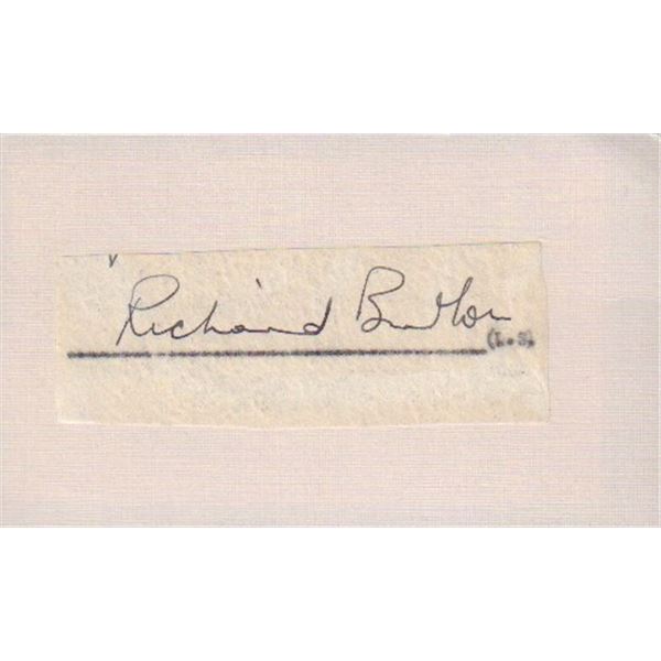 Richard Burton rare signature