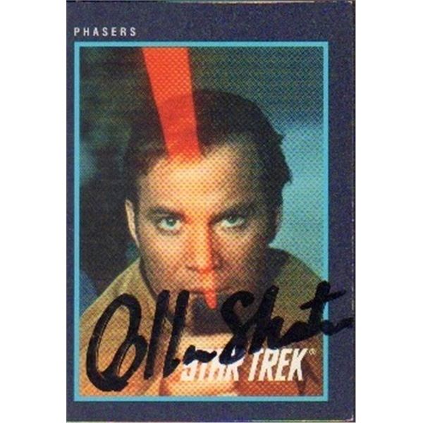 William Shatner signed Star Trek card rare