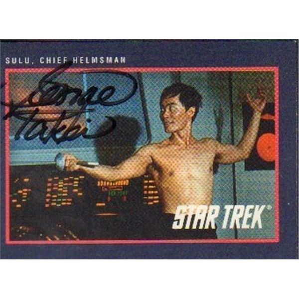 George Takai signed Star Trek card rare