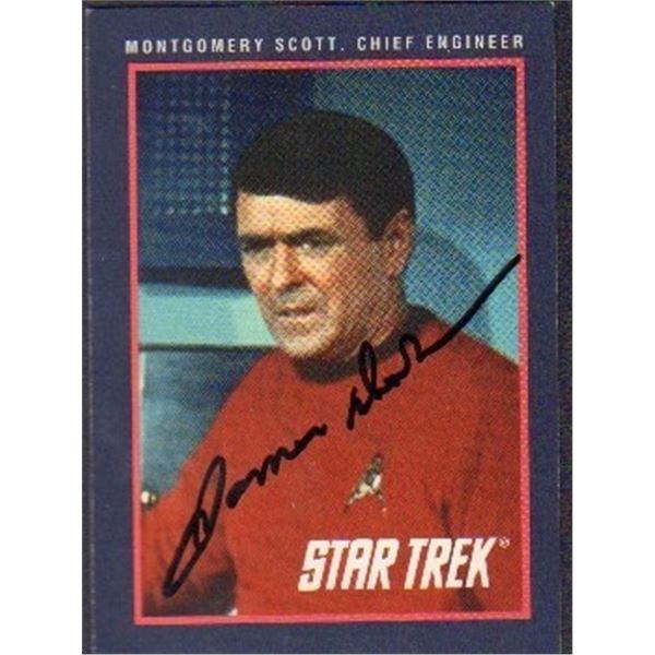 James Doohan signed Star Trek card rare