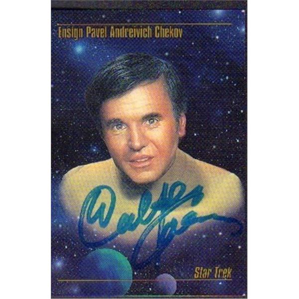 Walter Koenig signed card Star Trek rare