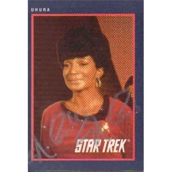 Nichelle Nichols signed Star Trek card rare
