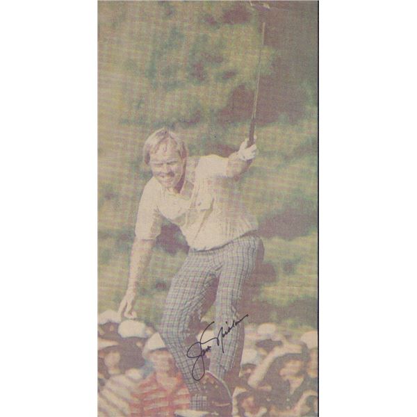 Jack Nicklaus signed magazine cutout