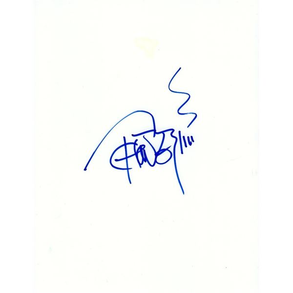 Tommy Chong signed blank sheet